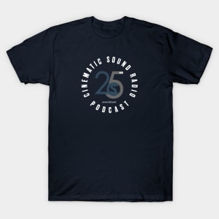 Cinematic Sound Radio 25th Anniversary Logo (Limited Edition) T-Shirt